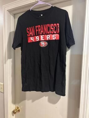 San Francisco 49ers Shirt Mens Medium Black Fanatics NFL Football Graphic Tee